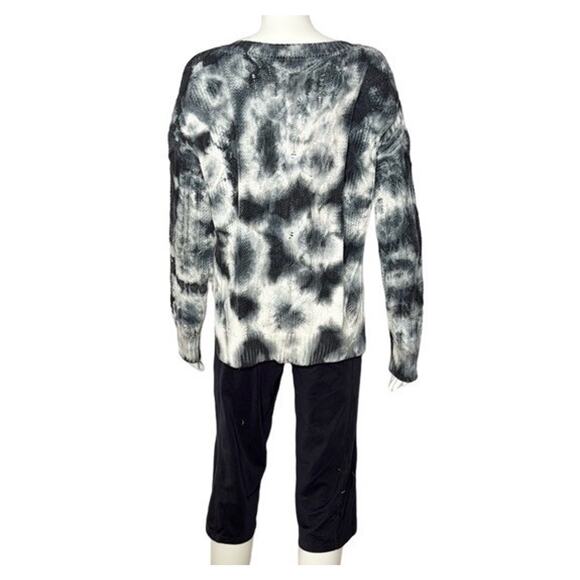 Anthropologie Pilcro Joni Tie-Dye Chunky Knit Sweater V-Neck Size XSmall - Picture 4 of 6